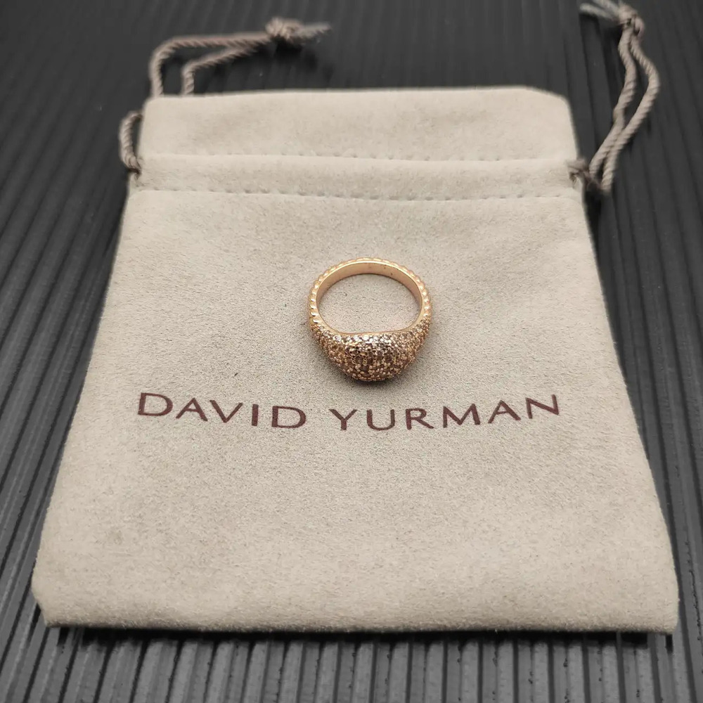 David Yurman Rose Gold Champagne Diamond Ring - New York Light